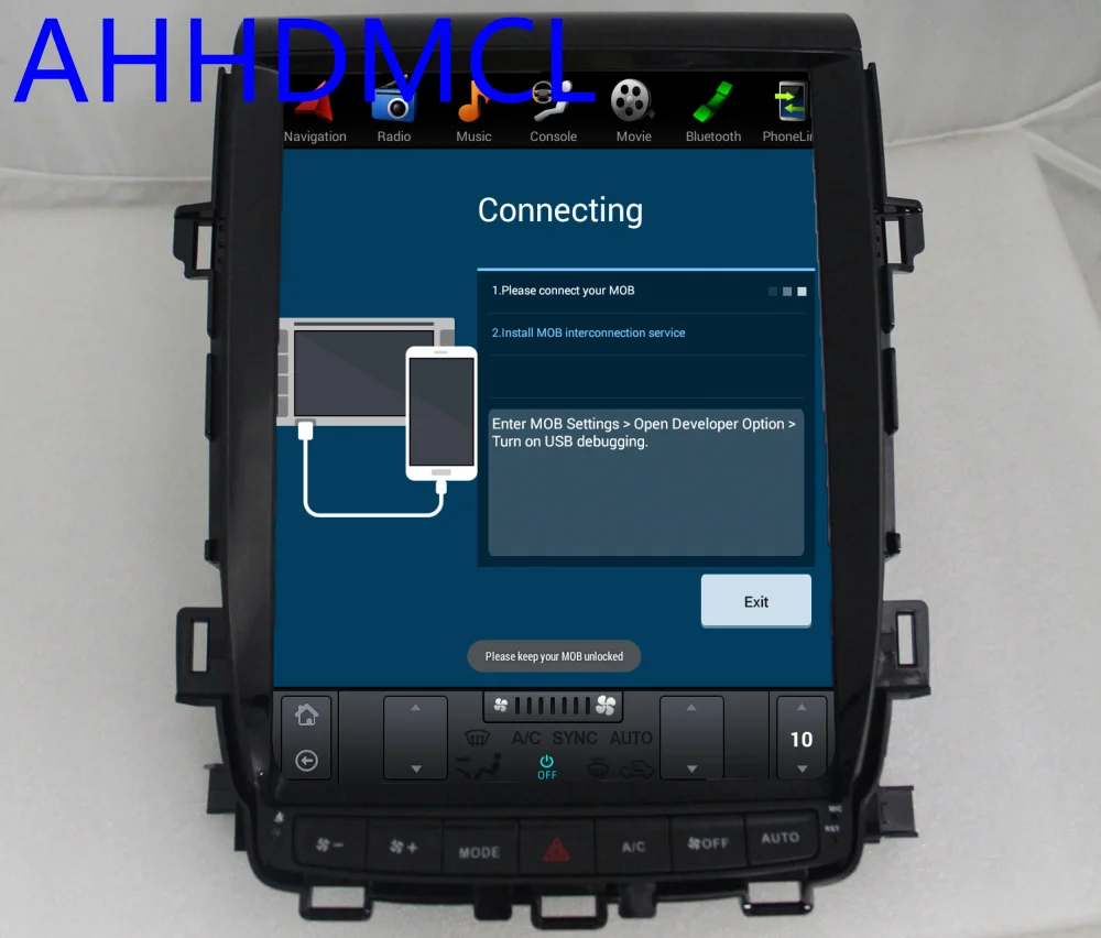 Автомобильный ПК PAD Tesla стиль мультимедийный плеер Android 7,1 gps для Alphard 2007 2008 2009 2010 2011 2012 2013 AH20