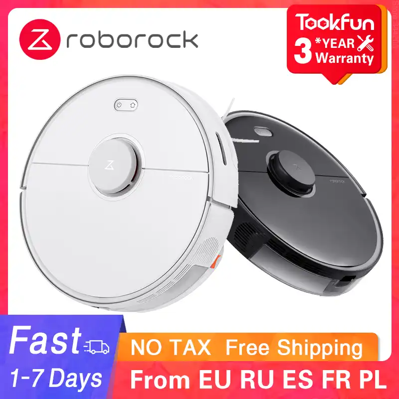 Roborock S5 Max Robot Vacuum Cleaner 2 for Home Automatic Sweeping Dust Sterilize Washing Mop Smart Planned WIFI Cyclone suction