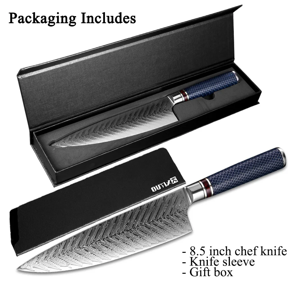 XITUO 8-inch Damascus Steel Chef Knife