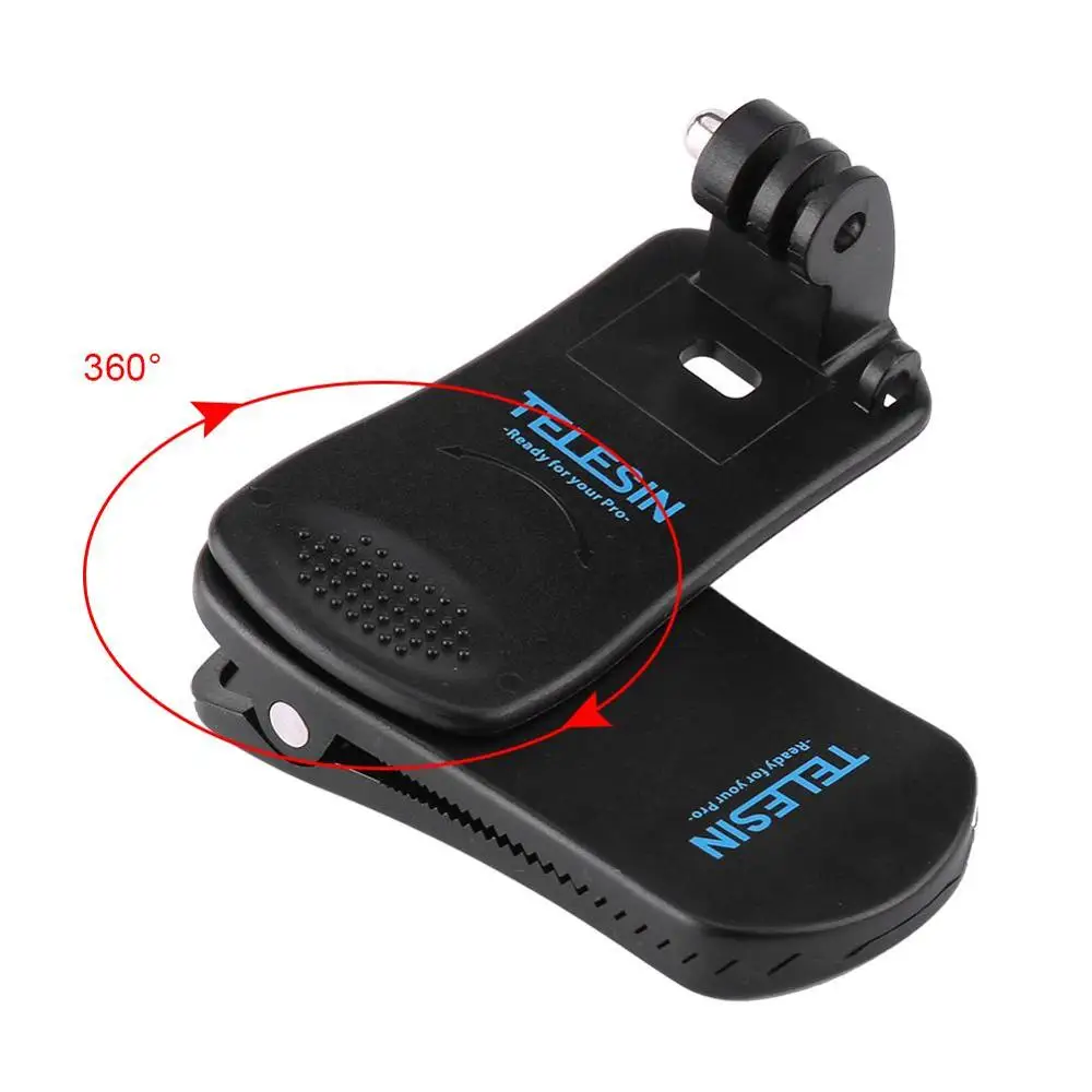 360 Degree Rotary Backpack Clip Clamp Mount For Gopro Hero 4 Session 4 3 Hero 3 Hero 2 Action Camera Accessories For Gopro Hero 360 Camera Mount360 Mount Aliexpress