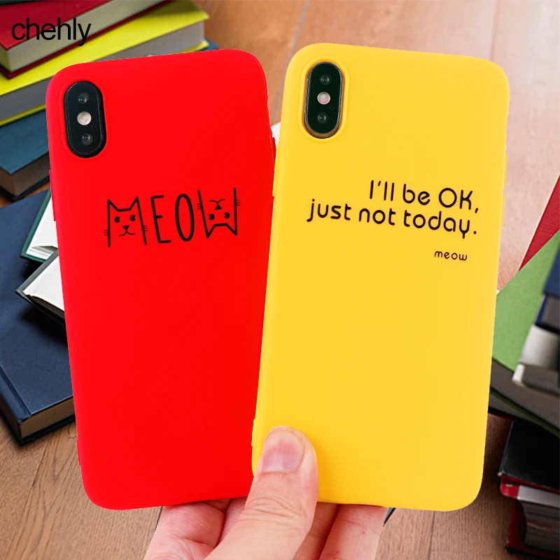 

Funny Words Phone Case for Iphone 6s 7 8 11 Plus Pro X XS Max XR Cute Fashion Soft Silicone Protect Cases TPU Accessories Covers