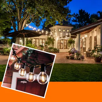 

3W 3.7V 10/25 Bulbs Solar Light String LED Decorative Light G40 Tungsten LED Bulb Horse Racing Outdoor Waterproof Decorations