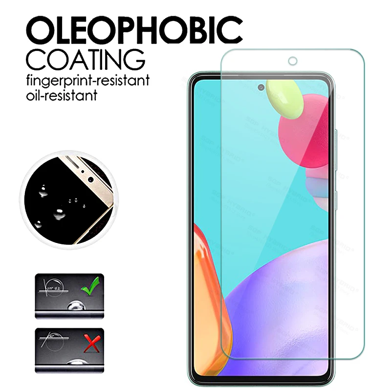 Protector de pantalla para Samsung, película de protección, cristal transparente, 3 unidades, para modelos Galaxy A52, 5G, A51, A50, A03S A22, A12, A32, A72, M12, M22, M32 - Imagen 5