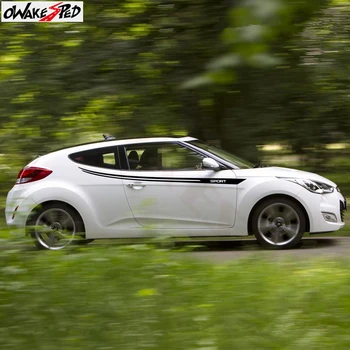 

For Hyundai Veloster 2011-2017 Car Sport Styling Body Waist Line Decor Sticker Auto Door Exterior Accessories Vinyl Decal