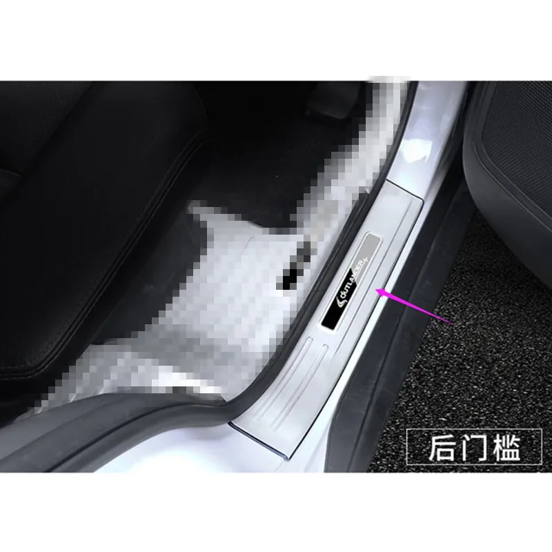 4 шт. защитные накладки на пороги из нержавеющей стали для Mitsubishi Outlander 2013