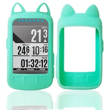 Genérico silicone pele protetora caso & protetor de tela para wahoo elemnt parafuso gps dos desenhos animados bicicleta computador caso wahoo elemnt parafuso