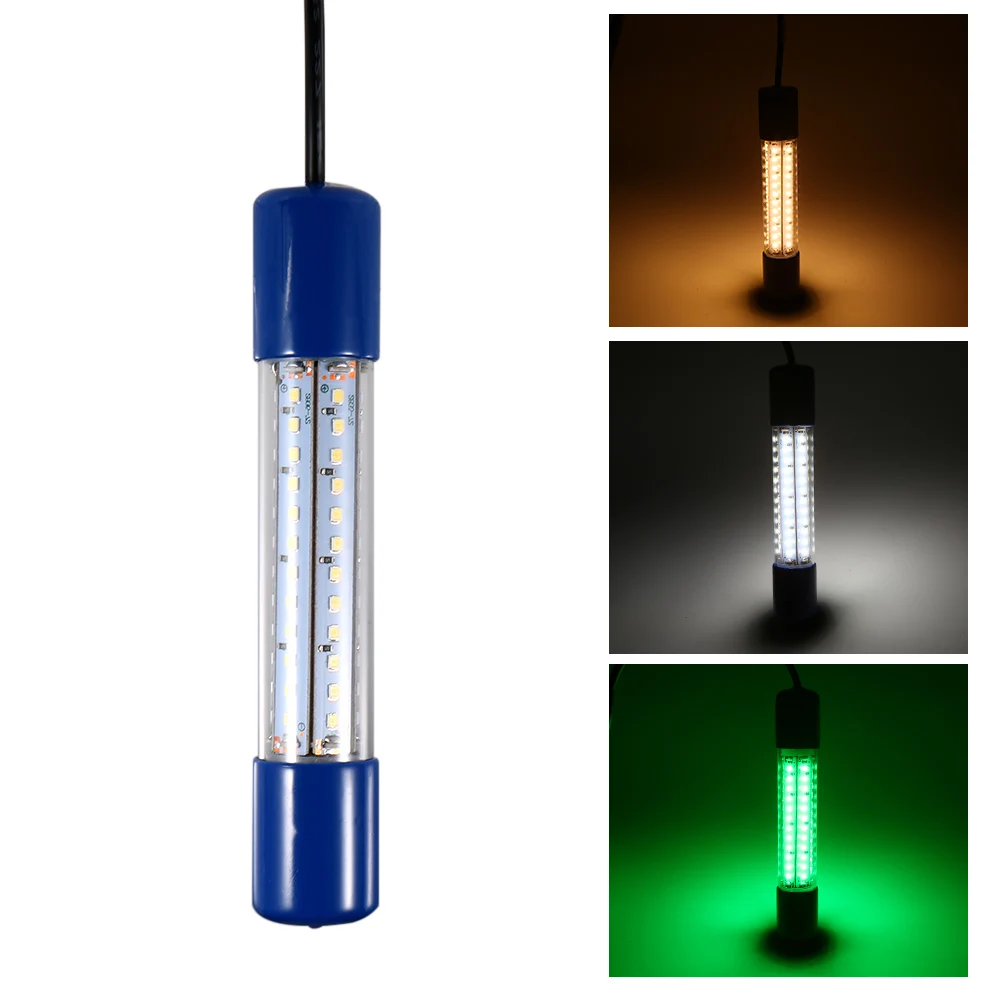 

72 LEDs Night Fishing Light Submersible LED Underwater Lamp Bait Squid Fish Attracting Light with 5.5M Cord