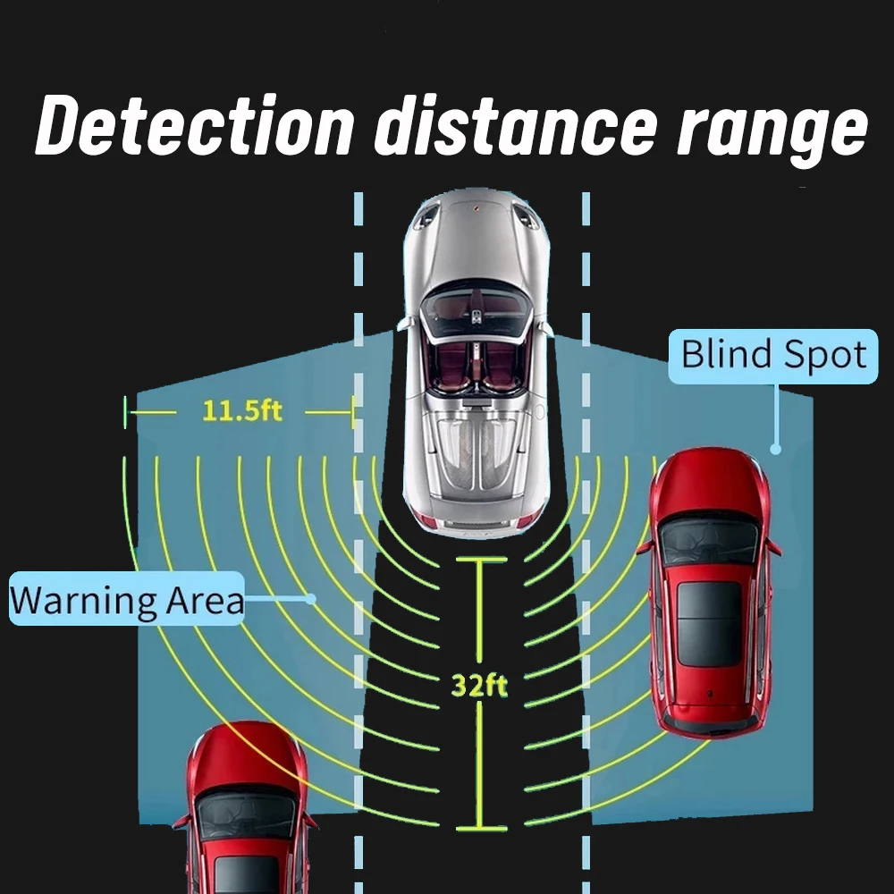 Bsd Car Blind Spot Detection System Car Intelligent System Blind Spot
