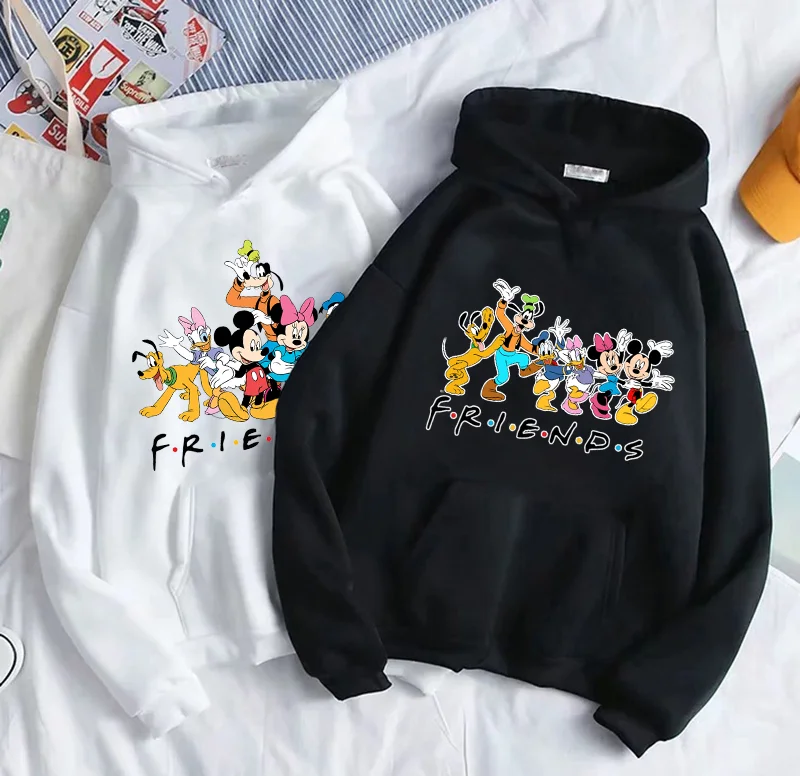 Женская теплая толстовка Disney с Микки и Минни Маус зимний свитшот в стиле