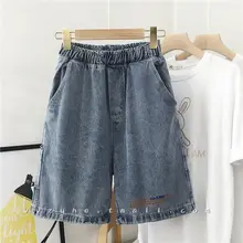 

Baggy High Waist Casual Shorts Women Fashion Large Size Streetwear Cycling Oversize Denim Shorts Jeans Wide Loose Half Pants