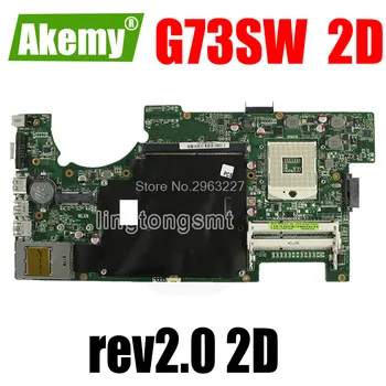 

For Asus G73SW Motherboard rev2.0 HM65 4RAM Slots 2D Connector 90R-N3IMB1000Y Mainboard 100% Tested
