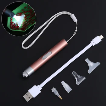 

USB Rechargeable Point Drill Pen With Lighting 5D Diamond Painting Cross Stitch Embroidery Sewing Accessories Diamond Painting