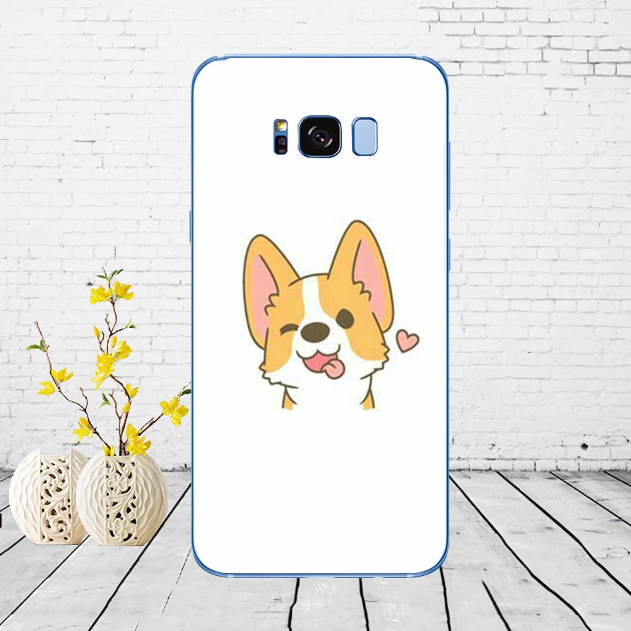 3 81DD супер милый щенок корги Мягкий силиконовый чехол для Samsung Galaxy S6 S7 edge S8 S9 S10 plus A70 A50 чехол - Цвет: 3