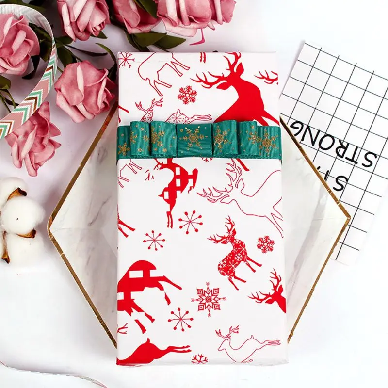 5pc Christmas Gift Wrapping Paper Cartoon Pattern Packing Paper Party Supplies High Quality and Brand New