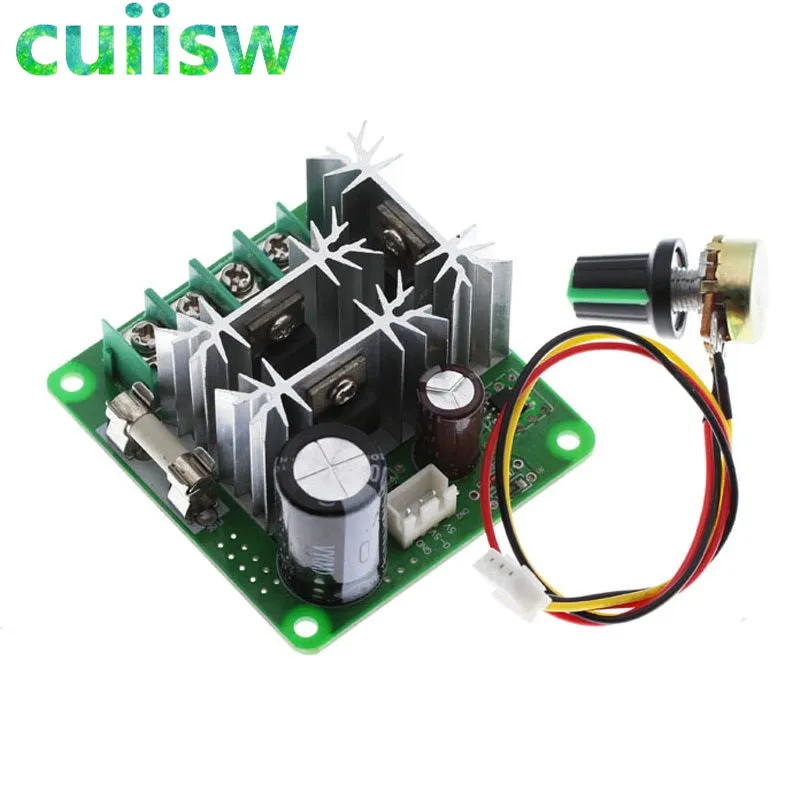 DC Motor Speed Controller Stepless Speed Regulation Pulse Width PWM 6V-90V 15A 12V 24V 36V 48V 1000W