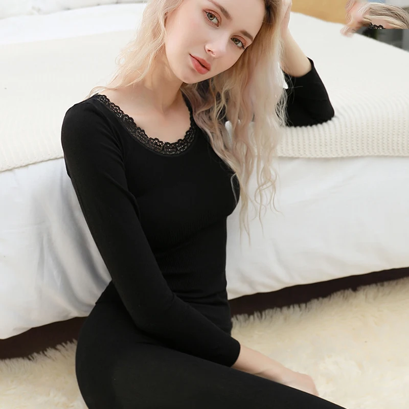 Thermal Underwear set Woman winter clothing Warm suit Long sleeve top Warm pants winter leggings Thermo underwear undershirt