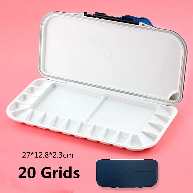 Paint Tray Color Palette Watercolor Palette Professional Moisturizing Sealed Paint Palette Portable Empty Paint Box For Watercolor Gouache Acrylic Oil Painting Art Supplies