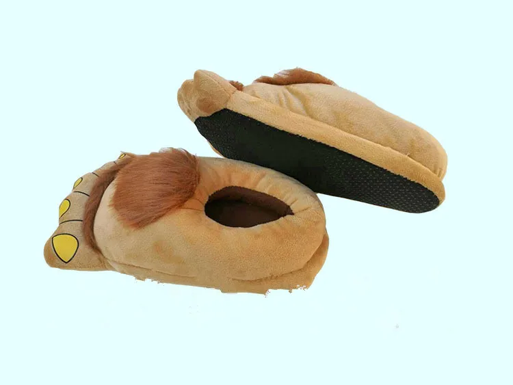 Cartoon Indoor Unisex Home Plush Slipper Soft Stuffed Animal Hobbit Toes Big Feet Creative Hairy Keep Warm Non-slip Winter Shoes