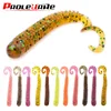 10pcs/Lot Swivel Worms Soft Fishing Lures 6.5cm 1.3g Jig Wobblers Bass Shrimp Fishy Smell Silicone Artificial Bait Pesca Tackle ► Photo 1/6