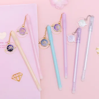 

0.38mm Cat Pendant Gel Pen Candy Color Black Ink Pen Students Stationery School Office Supplies Promotional Gift