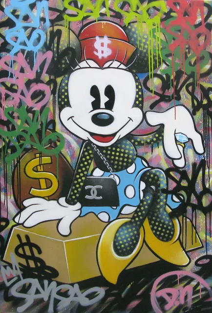 Disney Wall Posters And Prints Graffiti Art Canvas Painting Art Cartoon Donald Duck Mickey Mouse Picture For Home Decoration Painting Calligraphy Aliexpress
