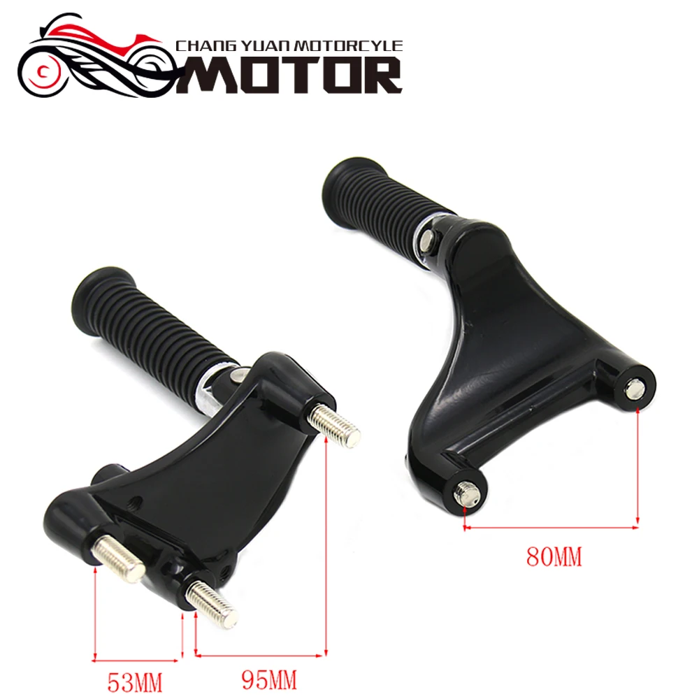 Montura de Pedal de pie de pasajero trasero negro de motocicleta para Harley Sportster 1200 Iron XL 883 48 72