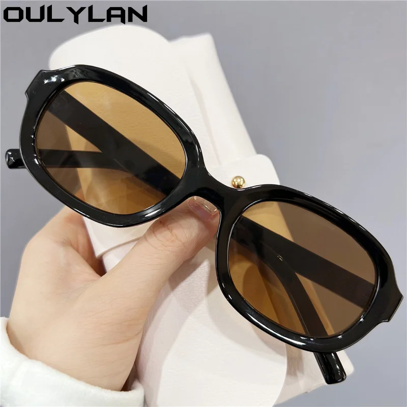 Oulylan occhiali da sole ovali piccoli donna uomo Designer di marca Vintage  occhiali da sole rossi occhiali da donna per personalità UV400|Women's  Sunglasses| - AliExpress