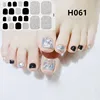 22Tips/Sheet Nail Sticker Adhesive Toenail Art Polish Tips French Glitter Sequins Nail Wraps Strips Easy Toenail Sticker ► Photo 3/6