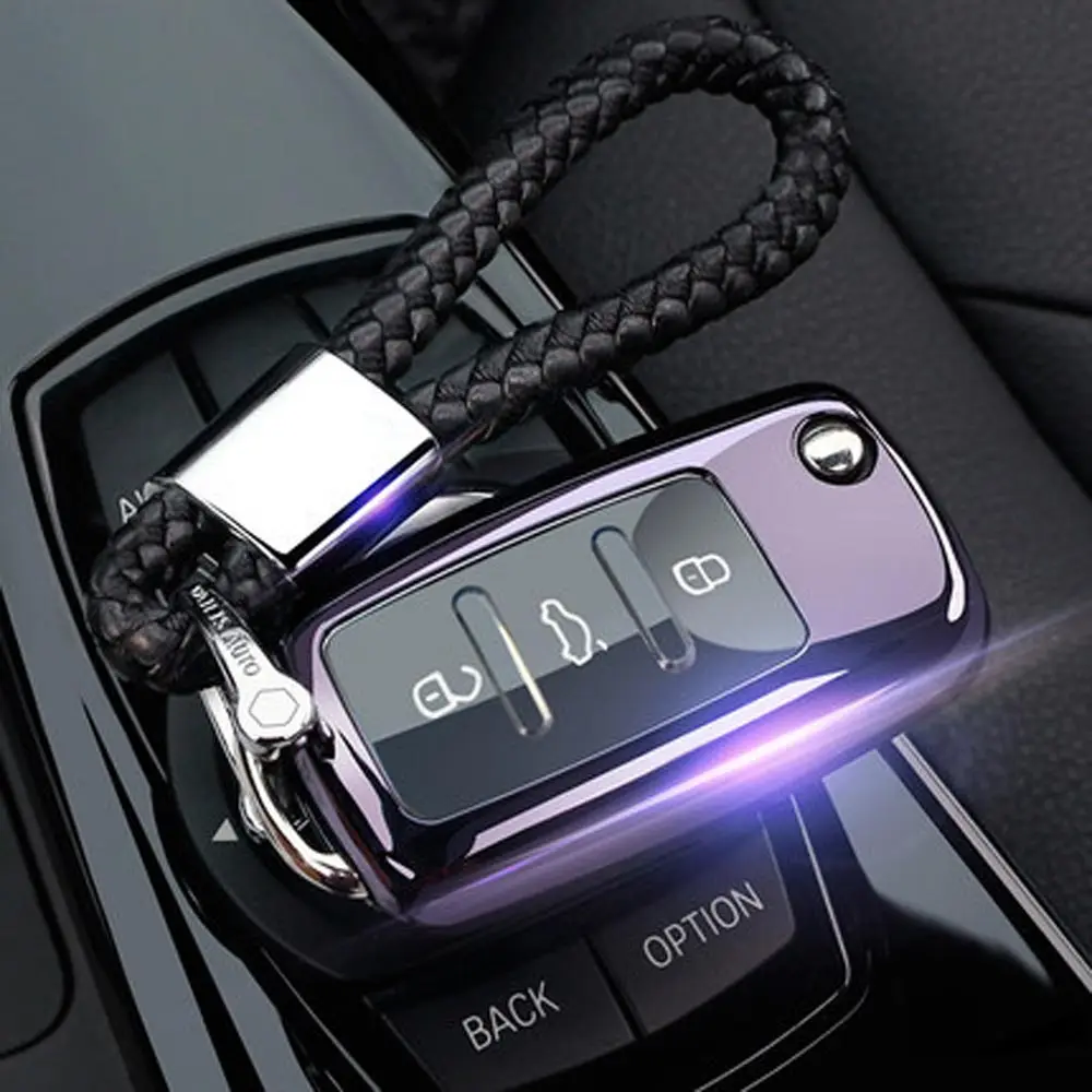 Option 6 Горячая Распродажа 3 BTN ключи чехол бумажник для Volkswagen VW Beetle Ibiza Scirocco Леон Fabia сиденье C-TREK для Skoda Octavia(2007 - Название цвета: Option 6