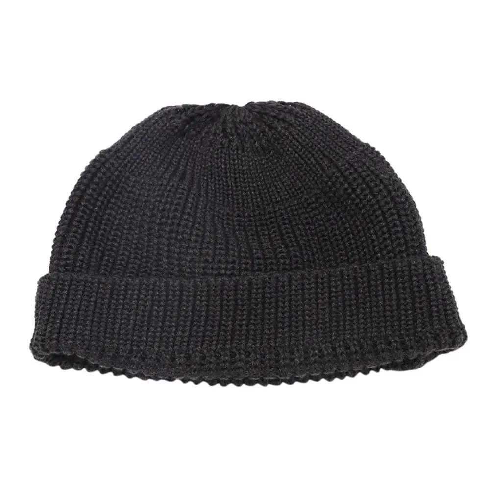 Женская теплая зимняя вязаная шапка скрещенная крючком шапочка Gorros Mujer Invierno осенний цельный тюрбан шапка после химиотерапии#121 - Цвет: Dark Gray