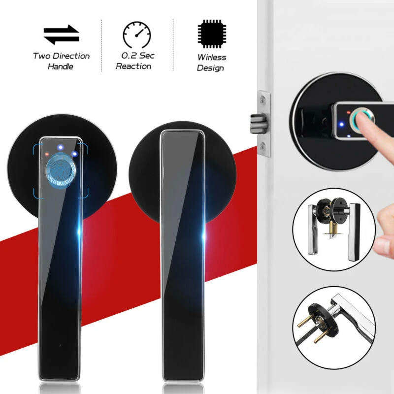 

Stainless Steel Fingerprint Lock Smart Biometric Door Touch Keyless Security