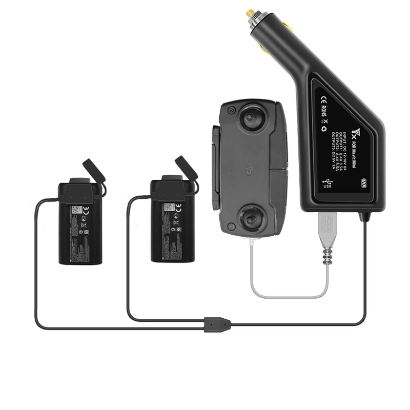 Buy mavic mini car charger Remote control / Battery Charging for dji mavic mini drone accessories