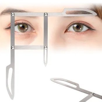 

1pc Golden Ratio Measure Microblading Stainless Steel Ruler Permanent Makeup Eyebrow Tattoo Design Calipers Symmetrical Tool