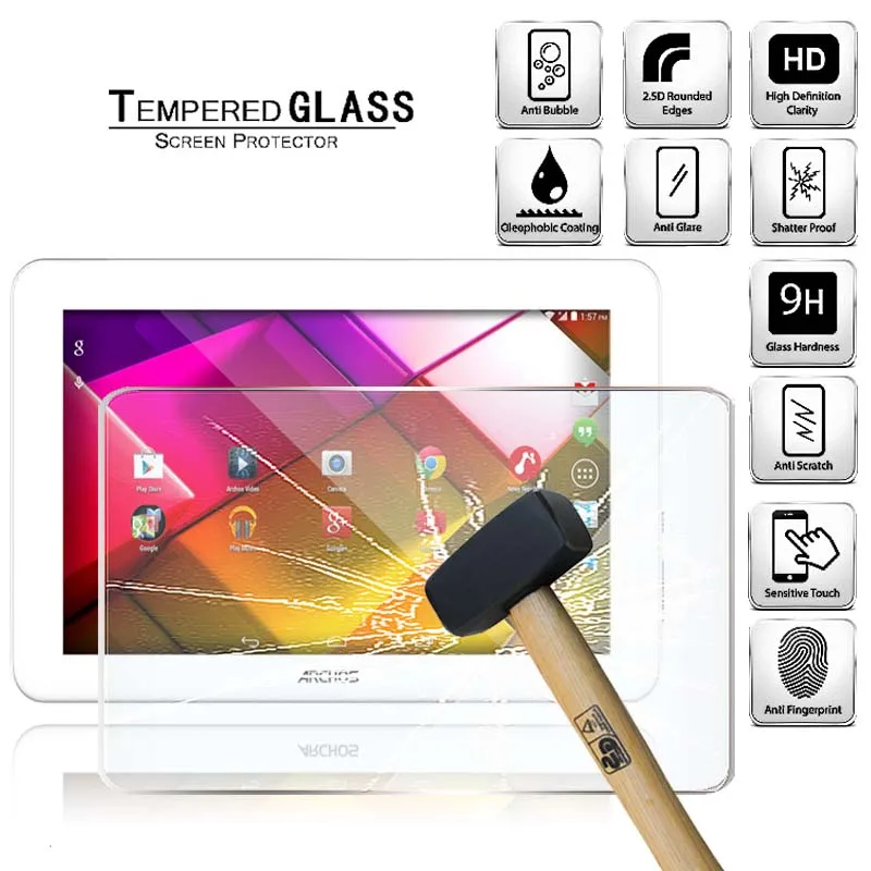 Tablet Tempered Glass Screen Protector Cover for Archos 90 Copper Tablet Computer Anti-Scratch Explosion-Proof Screen