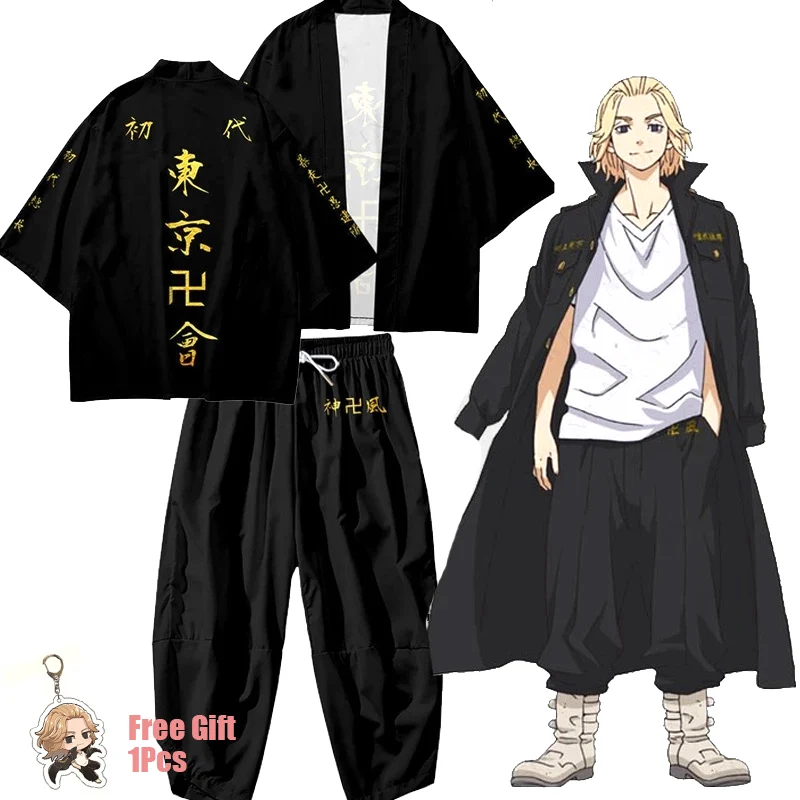 Новинка футболка для косплея Токийский рественс с аниме Sano Manjirou Ken Ryuguji Haori летние