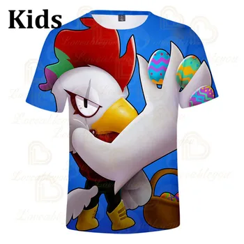 

Cute Crow Shoot Brawling Game 3D Print T-shirt Men Clothing Harajuku T Shirt Women Kids Star Leon Tops 2020 Shirt Boys Girls
