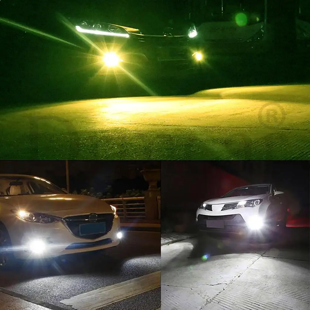 Автомобильные светодиодные лампы H1 1156 1157 H4 H7 H8 9006 H16 100W 20SMD 4300K 6000K фасветильник