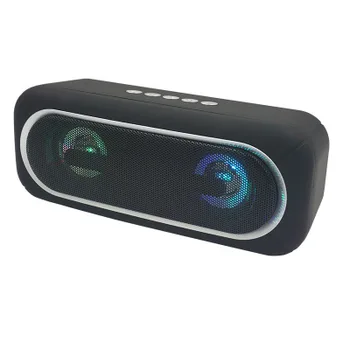 

Bluetooth Speaker LED Flash Wireless Loudspeaker 1200mAh Music Center subwoofer Column For Phone Computer Sound FM AUX TF
