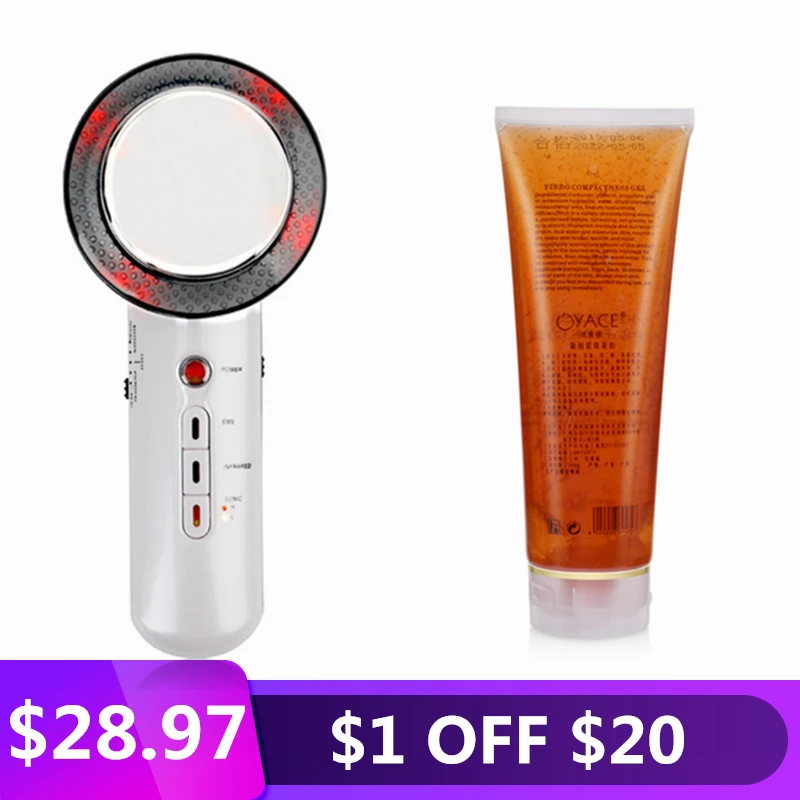 

3 in 1 Ultrasound Cavitation Anti Cellulite Body Slimming Massager Loss Weight EMS Infrared Therapy Face Beauty Machine Home Use