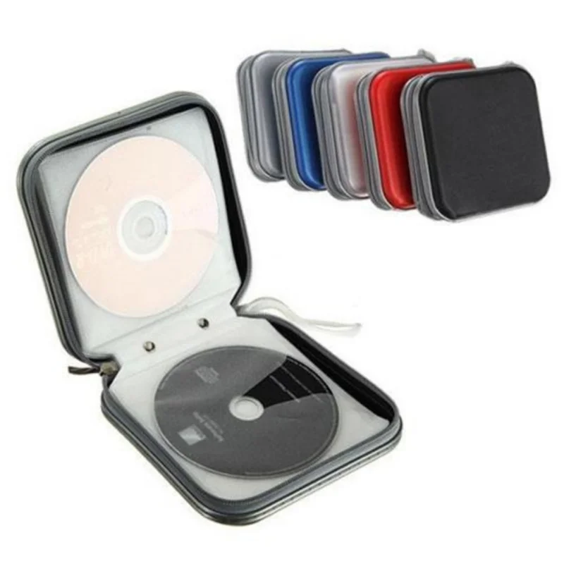 Домашний доступный 40 дисков портативный пластиковый Cd Dyd кошелек с подвеской ipper Box альбом коробка для хранения медиа коробка для хранения