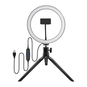 

10Inch Flat 0.2M Mobile Phone Live Fill Light, Dimmable LED Ring Light Camera Camera Ring Light for Real-Time Fill Light