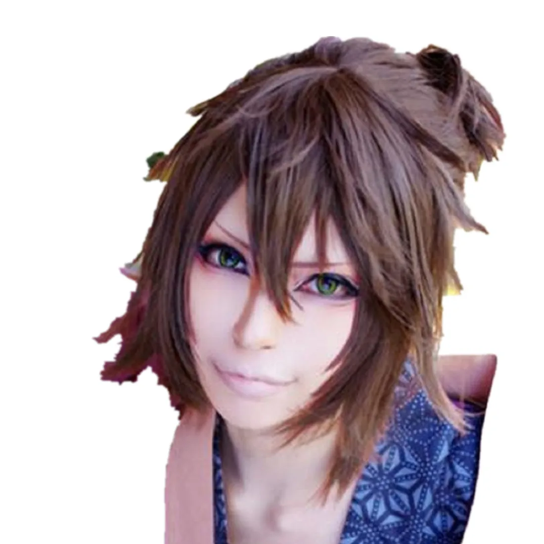 Длинный парик для косплея Hakuouki Okita Souji | Тематическая одежда и униформа