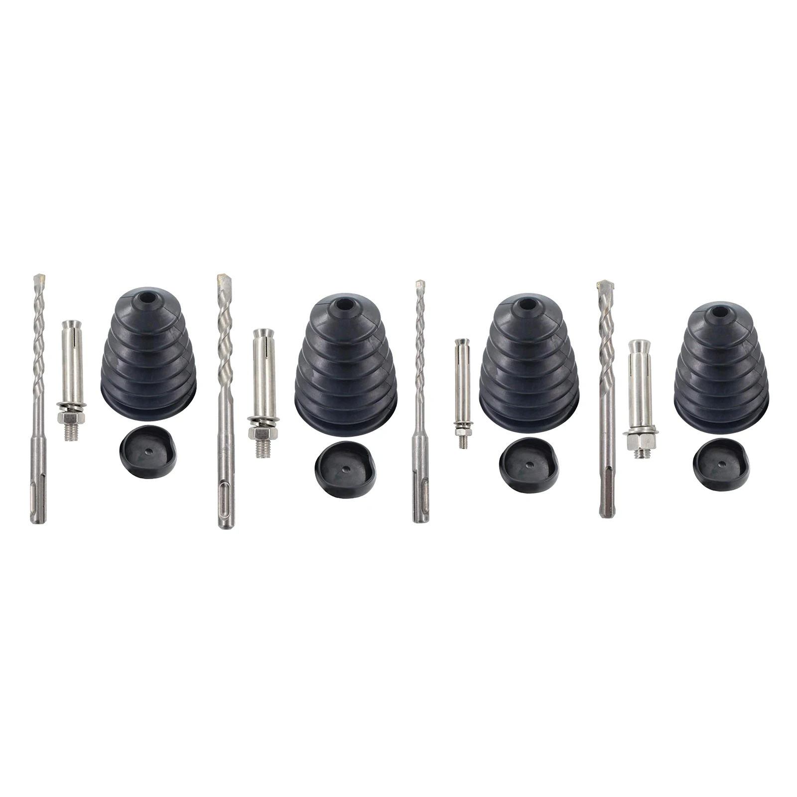 Twist Drill Bit for Electric Hammer, Drill Dust Collector  Hammer Ash Bowl, Drill Extension Adapter Set, for Home Office Use