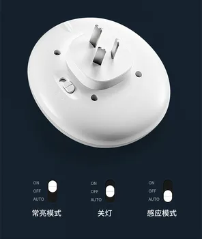 

LED Light Bar, 100 Lumens, Plug-in, Dusk-to-Dawn Sensor, Auto/On/Off Switch, Home Décor, Ideal for Bedroom, Bathroom, Nursery, K