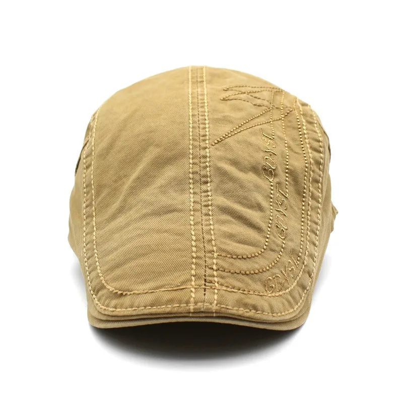 Модный весенне-летний берет в стиле винтаж с вышитыми буквами плоская кепка s для мужчин Ретро береты Повседневный козырек кепки Кепка boina