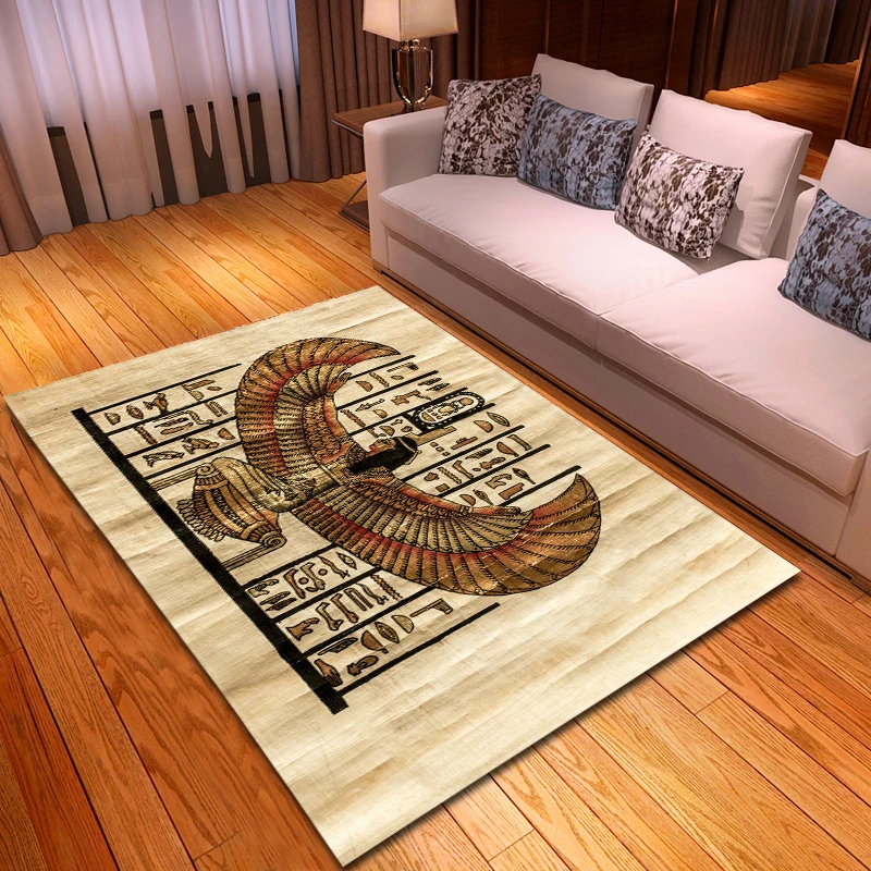3D ковер в египетском стиле Фараона большого размера для гостиной спальни чайного