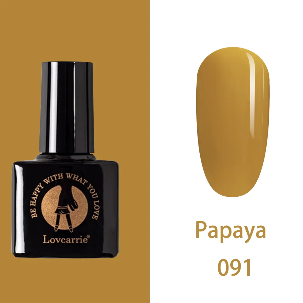 091 LOVCARRIE набор гель-лака Lucky color UV Vernis Полупостоянный праймер верхнее покрытие 6,5 мл Лак для маникюра гель лак для ногтей - Цвет: 091