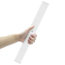 Новейшая 40 см(15,75 дюйма) светодиодная подсветка под шкаф 1500mA ночник с датчиком движения магнитный для шкафа кухни wordrobe MC40