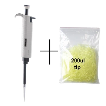 

10-100ul Digital Adjustable Micro Pipette Micropipette Pipettor Gun With 200ul tip