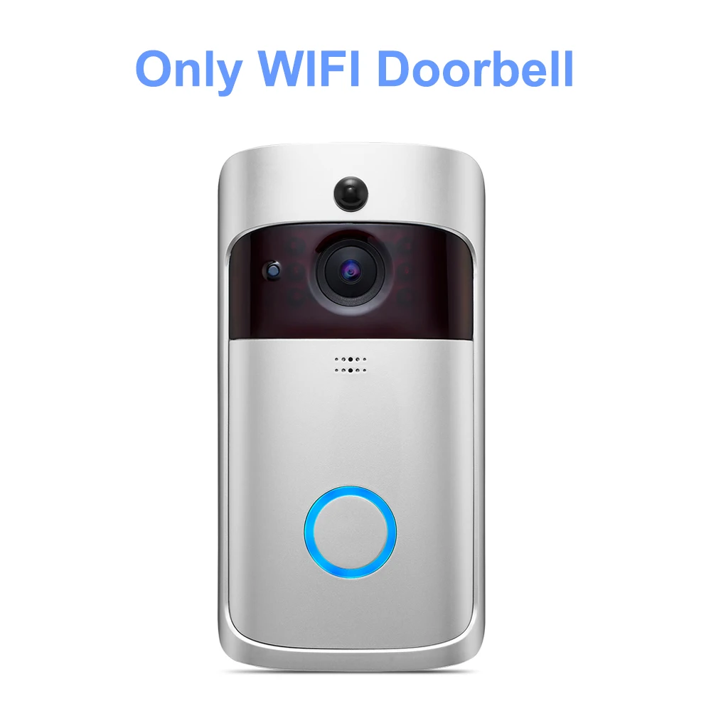 HISMAHO умный видео дверной звонок 720P HD дверная камера домофон IP беспроводной wifi дверной звонок визуальный домашний монитор безопасности ночное видение - Цвет: Standard